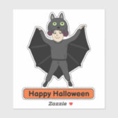 Vampire Bat costuum kind Sticker (Vel)