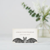 Vampire Bat Halloween Calling Card Contactkaartje (Staand voorkant)