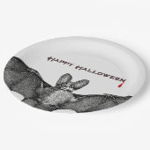 Vampire Bat Halloween Papieren Bordje (Gekanteld)