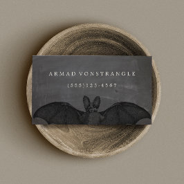 Vampire Bat Halloween Visitekaartje
