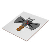 Vampire Bat Het geweld afspelen Tegeltje (Zijkant)