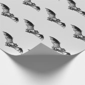 Vampire Bat in vlucht Cadeaupapier (Hoek)