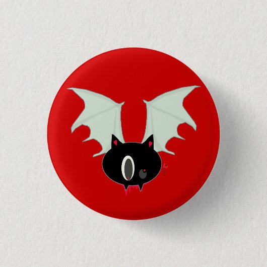 Vampire Bat Mini Button (Voorkant)