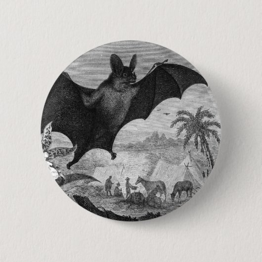 Vampire Bat Ronde Button 5,7 Cm (Voorkant)