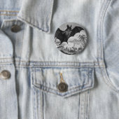 Vampire Bat Ronde Button 5,7 Cm (In situ)