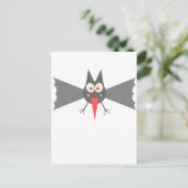 Vampire Bat van Chillee Wilson Briefkaart (Staand voorkant)