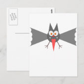 Vampire Bat van Chillee Wilson Briefkaart (Voorkant / Achterkant)