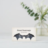 Vampire Bat Wings Visitekaartje (Staand voorkant)