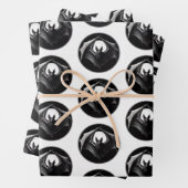 Vampire Bat Wrapping Paper Flat Sheet Set van 3 (In situ)