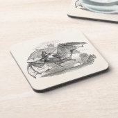  Vampire Bats Aangepaste Retro Bats Bier Onderzetter (Linkerzijde)