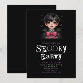 Vampire Bats Bow Stropdas Moderne Minimalistische  Kaart (Voorkant / Achterkant)