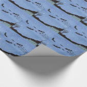 Vampire Bats Halloween Cadeaupapier (Hoek)