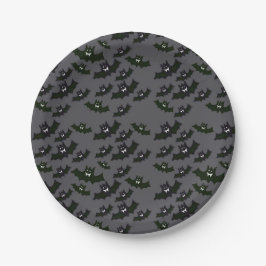 Vampire Bats - Halloween - Dessert Paper Plates Papieren Bordje