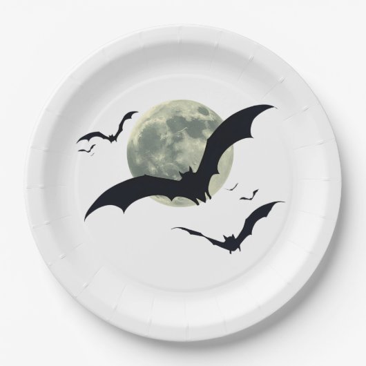 Vampire Bats Halloween Papieren Bordje (Voorkant)