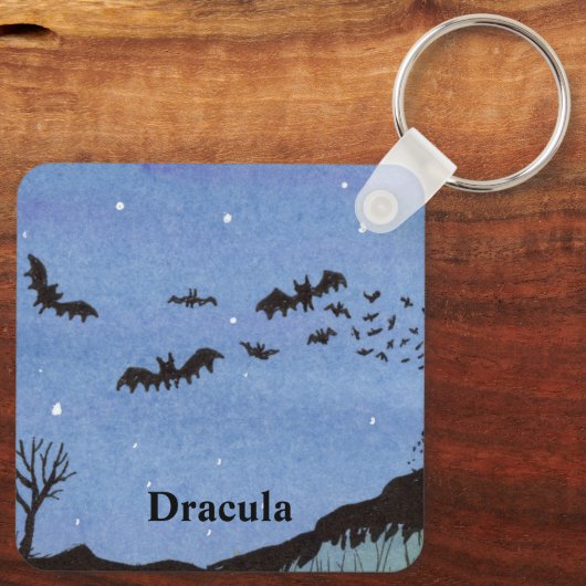 Vampire Bats Halloween Sleutelhanger (Achterkant)