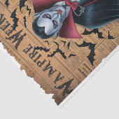 Vampire Bats  stijl Halloween krant Tissuepapier (Detail)