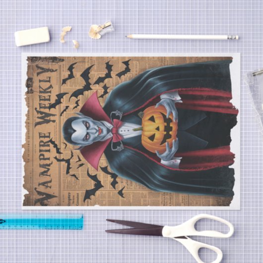 Vampire Bats  stijl Halloween krant Tissuepapier (Craft)