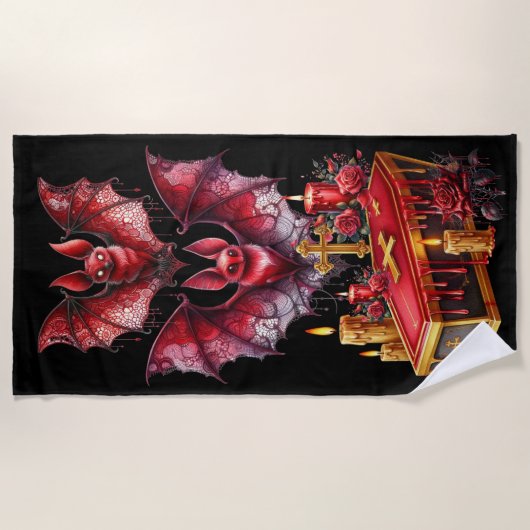 Vampire Bats Strandlaken (Voorkant)