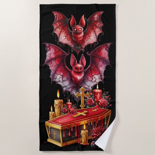 Vampire Bats Strandlaken (Voorkant)