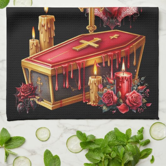 Vampire Bats Theedoek (Gevouwen)