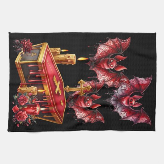 Vampire Bats Theedoek (Horizontaal)