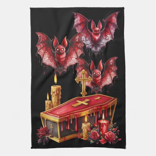 Vampire Bats Theedoek (Verticaal)