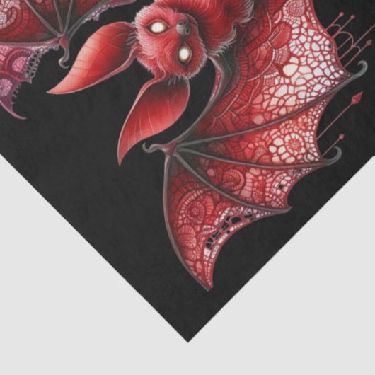Vampire Bats Tissuepapier (Detail)