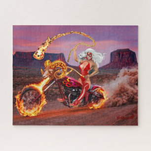 Vampire Biker Babe – Middernacht Gothic Rebel Legpuzzel