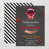 Vampire Birthday halloween party Kaart (Voorkant / Achterkant)