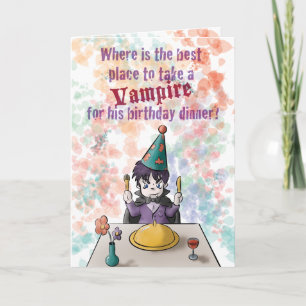 Vampire Birthday Kaart