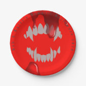 Vampire Bite Halloween Papier Bord (Voorkant)