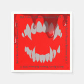 Vampire Bite Halloween Party Servet (Voorkant)