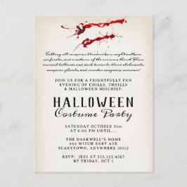 Vampire Bloed Halloween Feest Feestdagenkaart