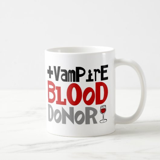 Vampire bloeddonor koffiemok (Rechts)
