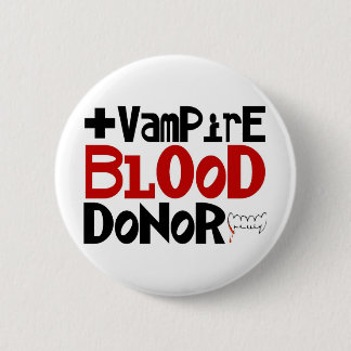 Vampire bloeddonor ronde button 5,7 cm