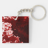 Vampire Bloeddruppel Crimson Red Sleutelhanger (Achterkant)