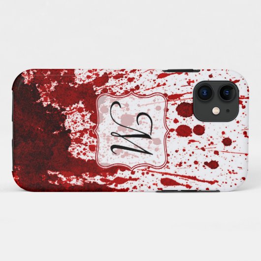 Vampire Bloeddruppel Pool Monogram IPHONE 5 Hoesje (Achterkant (horizontaal))