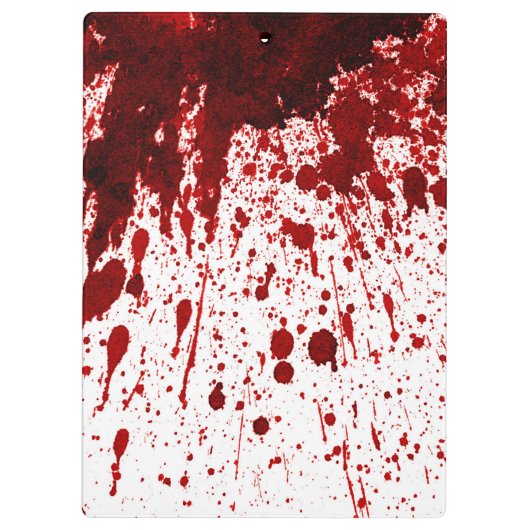 Vampire bloeddruppelaar Monogram Initiaal Klembord (Achterkant)