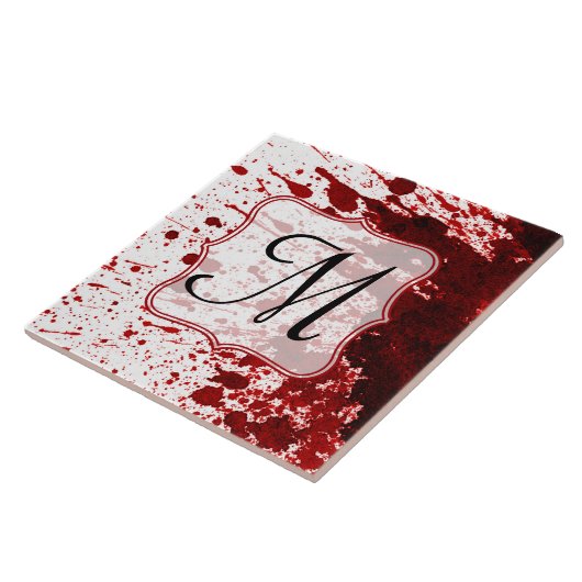 Vampire Bloeddruppelaar voor monogram Tegeltje (Zijkant)