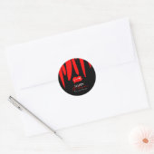 Vampire bloedlichaampjes Halloween Treat Bag Ronde Sticker (Envelop)