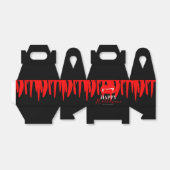 Vampire bloedLips Halloween Birthday Party Bedankdoosjes (Uitgevouwen)