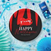 Vampire bloedLips Halloween Birthday Party Papieren Bordje (Feest)