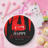 Vampire bloedLips Halloween Birthday Party Papieren Bordje (Feest)