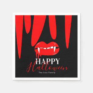Vampire bloedLips Halloween Birthday Party Servet
