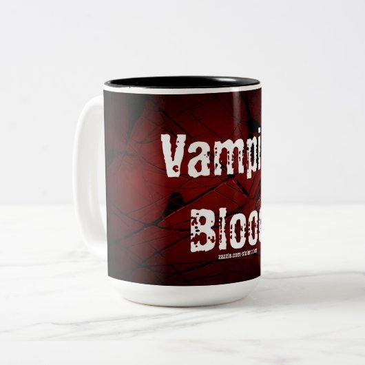 Vampire BloedMok Tweekleurige Koffiemok (Voorkant links)