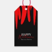 Vampire Blood Halloween Treat Bag Cadeaulabel (Voorkant)