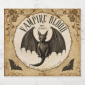 Vampire Blood Pure Extract: Verhoog uw Halloween Likeurfles Etiket (Enkel label)