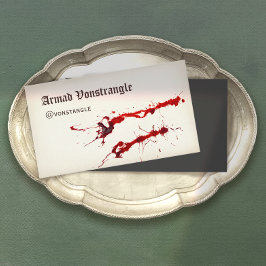 Vampire Blood Splatter, Horror Visitekaartje
