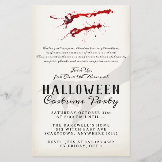 Vampire Bloodsuckers Halloween Party Flyer (Voorkant)