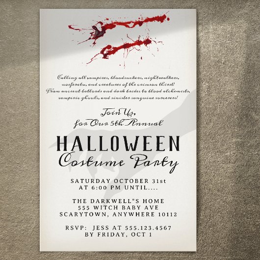 Vampire Bloodsuckers Halloween Party Flyer